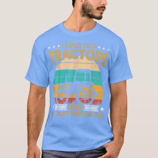 Ich Liebe alte Traktoren lustig Traktor Collector  T-Shirt