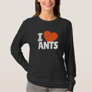 Ich liebe Ameisen Herz Ameisen T-Shirt