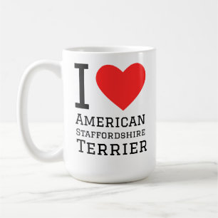 Ich liebe American Staffordshire Terrier Kaffeetasse