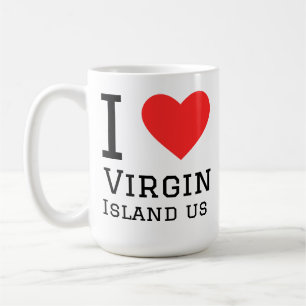 Ich liebe Amerikanische Jungferninseln uns Kaffeetasse