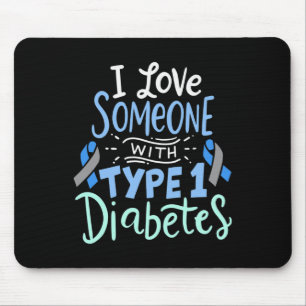 Ich Liebe an jemanden mit Typ-1-Diabetes 2 Mousepad