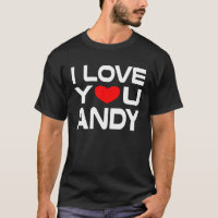 Ich Liebe Andy Red Heart zu sagen Honey I Liebe Si