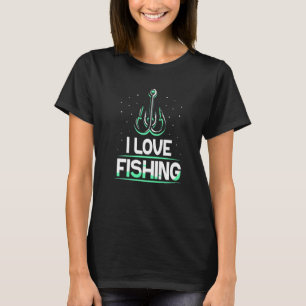 Ich liebe Angeln Fischer Fisch Fischer Sprüche T-Shirt