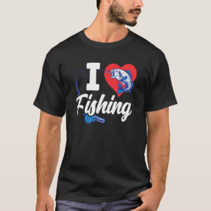 Ich liebe Angeln Fischer Fischmann Fisch Sprüche T-Shirt