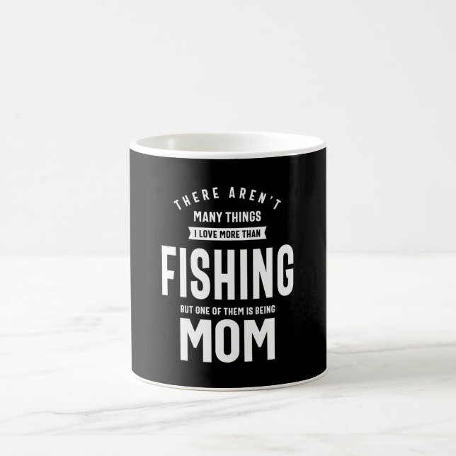 Ich Liebe Angeln. Ich Liebe als Mama Kaffeetasse (Mittel)