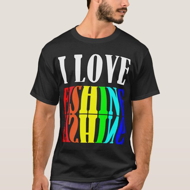 Ich liebe Angeln T-Shirt (Vorderseite)