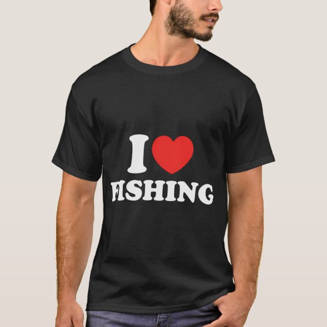 Ich liebe Angeln T-Shirt (Vorderseite)