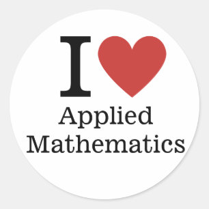 Ich ❤️ Liebe Angewandte Mathematik STICKER