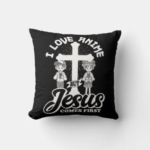 Ich Liebe Anime aber Jesus kommt die erste Anime L Kissen