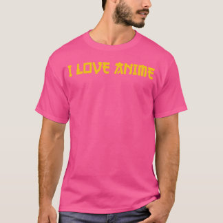 Ich liebe Anime Retro T-Shirt