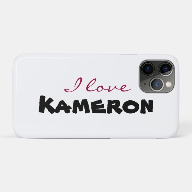 Ich liebe [anpassen] Case-Mate iPhone hülle (Rückseite (Horizontal))