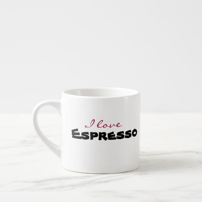 Ich liebe [anpassen] espressotasse (Links)