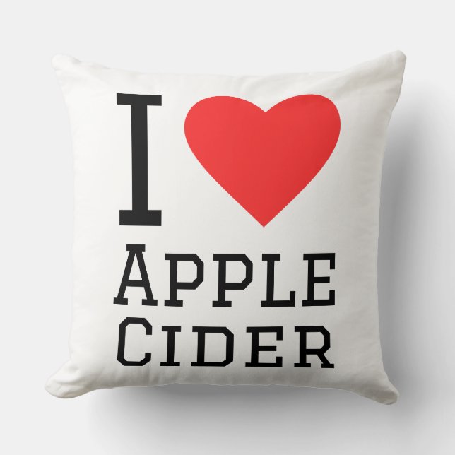 Ich liebe Apfelwein Kissen (Vorderseite)