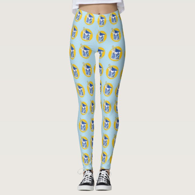 Ich Liebe Aprikosen Jogurt Leggings (Vorderseite)