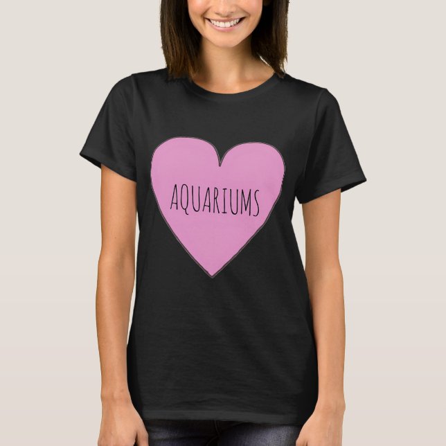 Ich liebe Aquarien T-Shirt (Vorderseite)