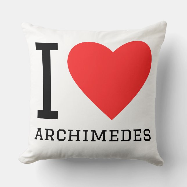 Ich liebe Archimedes Kissen (Vorderseite)