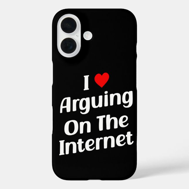 Ich Liebe argumentieren über das Internet lustig c Case-Mate iPhone Hülle (Rückseite)