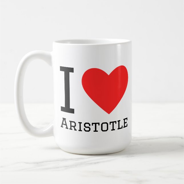 Ich liebe Aristoteles  Kaffeetasse (Links)
