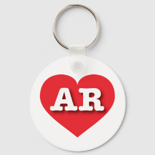 Ich liebe Arkansas - AR rotes Herz Schlüsselanhänger