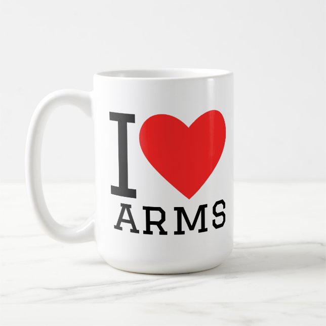 Ich liebe Arme Kaffeetasse (Links)
