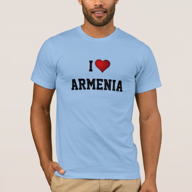 ICH LIEBE ARMENIEN T-Shirt (Vorderseite)