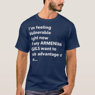 Ich liebe armenische Mädchen lustig verletzlich RN T-Shirt