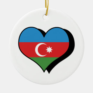 Ich liebe Aserbaidschan-Schmuck Keramikornament