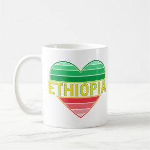 Ich Liebe Äthiopien, äthiopisches Herz Kaffeetasse