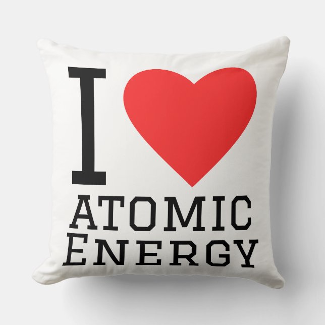 Ich liebe Atomenergie  Kissen (Vorderseite)