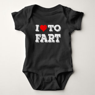 Ich Liebe auf Furz Funny Newborn Baby Geschenk Strampler