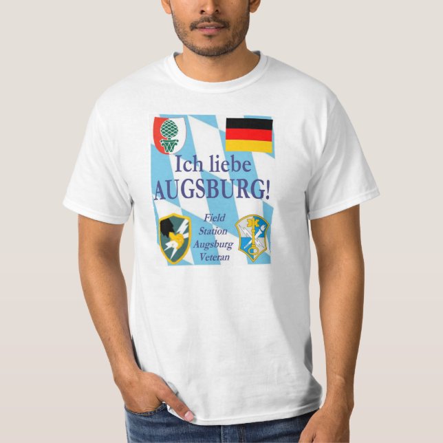 Ich liebe Augsburg!  I Liebe Augsburg! T-Shirt (Vorderseite)