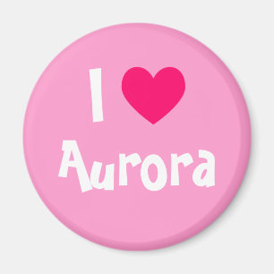 Ich liebe Aurora Magnet