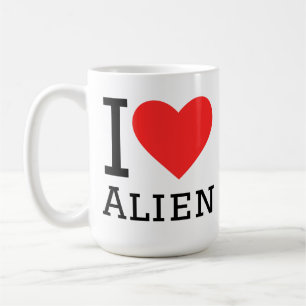 Ich liebe Außerirdische Kaffeetasse