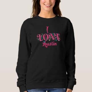 Ich liebe Austin Paare passendes Valentinstag Sweatshirt