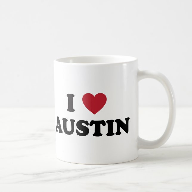 Ich liebe Austin Tasse (Rechts)