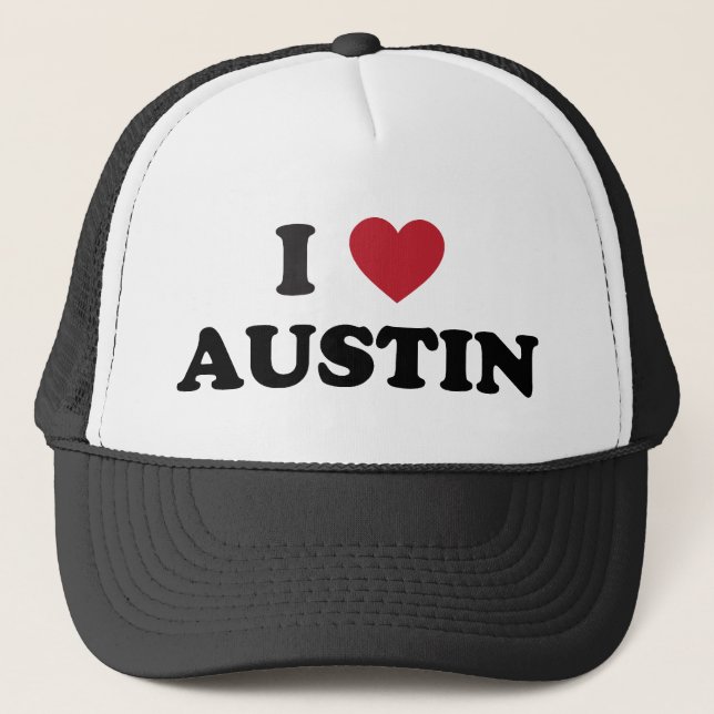 Ich liebe Austin Truckerkappe (Vorderseite)