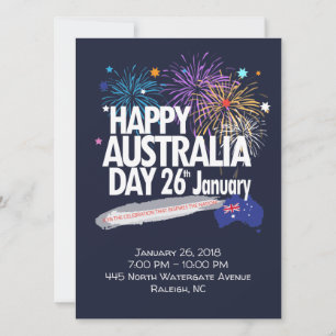 "ICH LIEBE AUSTRALIEN" Australia-Tag 26. Januar Einladung
