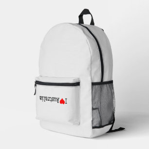 Ich liebe Australien Bedruckter Rucksack