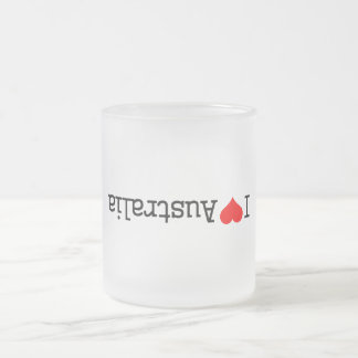 Ich liebe Australien Mattglastasse