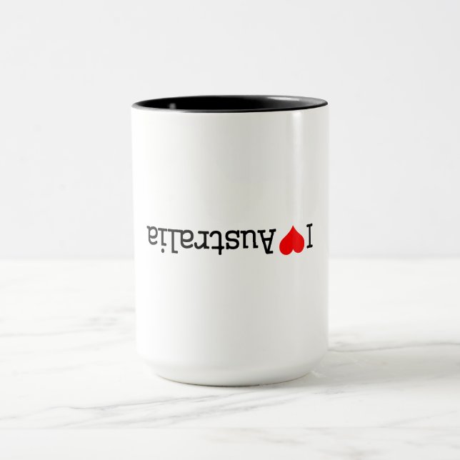 Ich liebe Australien Tasse (Zentrum)