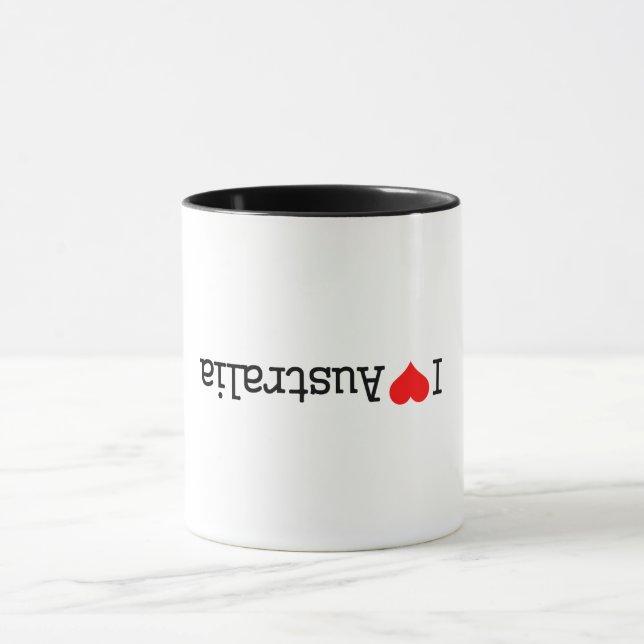 Ich liebe Australien Tasse (Zentrum)