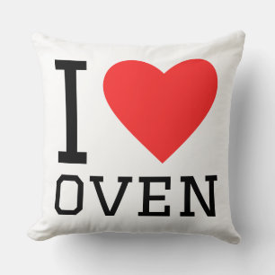 Ich liebe Backofen Kissen