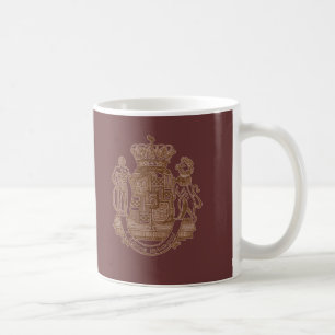 Ich liebe Bacon Heraldic Crest Produkte Kaffeetasse