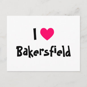 Ich liebe Bakersfield Postkarte
