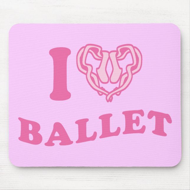 Ich liebe Ballett Mousepad (Vorne)
