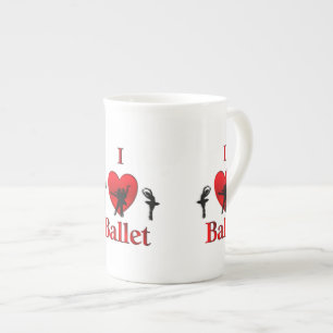 Ich liebe Balletttanz Prozellantasse