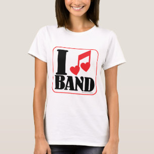 Ich liebe Band Cool Fun Song Slogan Kunst  T-Shirt