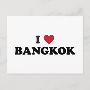 Ich liebe Bangkok Thailand Postkarte
