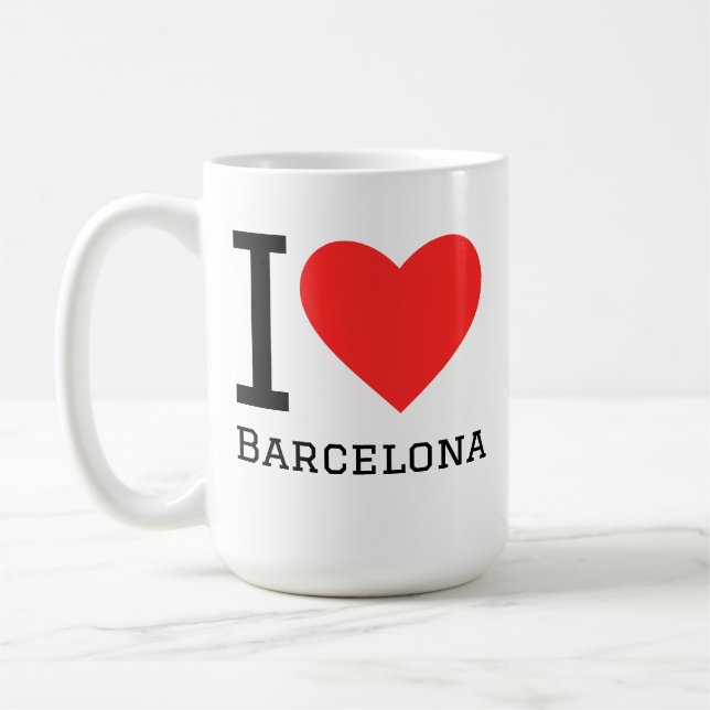 Ich liebe Barcelona Kaffeetasse (Links)