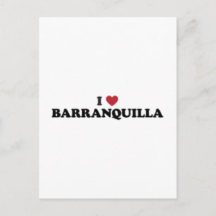 Ich liebe Barranquilla Kolumbien Postkarte